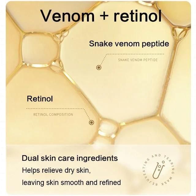 VenomGlow™ - Retinol Infusion Snake Venom Gold Mask 🐍✨