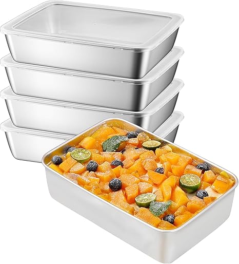 Non Stick Baking Pan Food Storage Box with Cover
