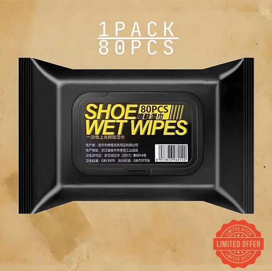 Natural Sneaker & Shoe Cleaner Wipes (1 Pack = 80 Pieces)