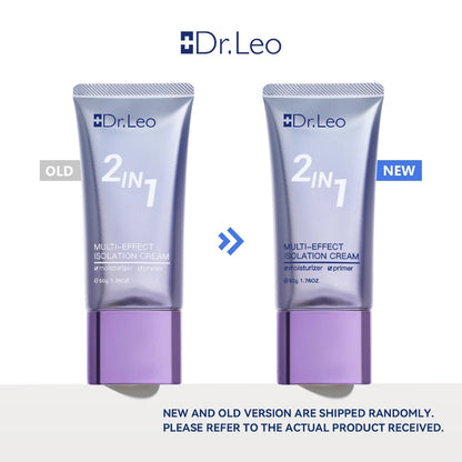 Dr. Leo Isolation Cream Primer – 2-in-1 Moisturizer & Makeup Base | Brightening, Long-Lasting, Poreless Look (50g)