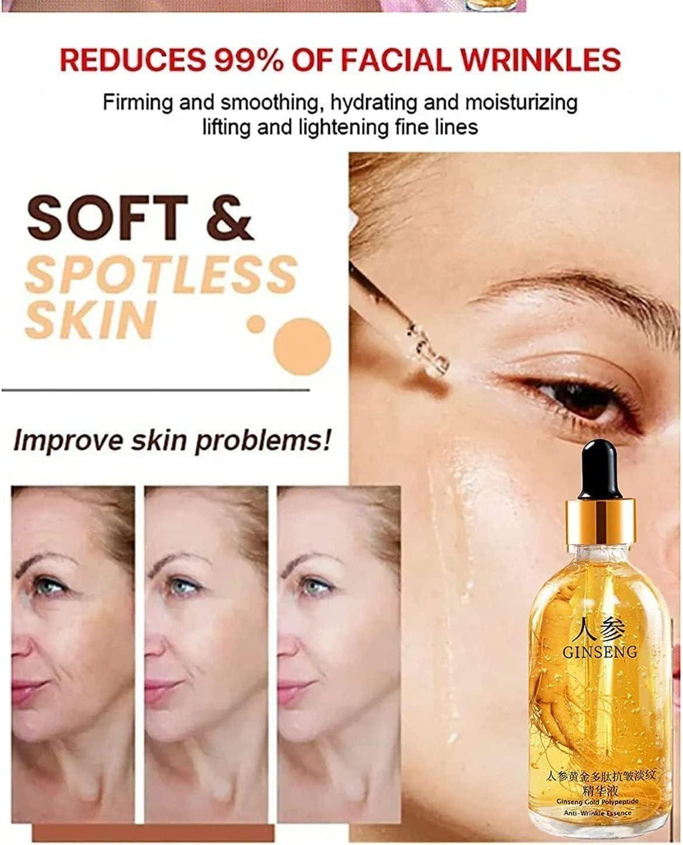 Ginseng Gold Polypeptide Anti-Ageing Serum | Skin Firming & Hydrating (Pack of Buy 1 Get 1)
