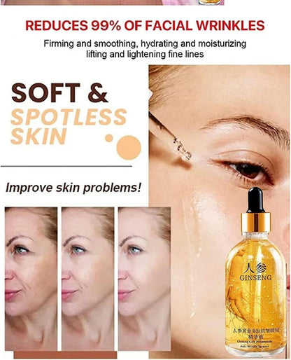 Ginseng Gold Polypeptide Anti-Ageing Serum | Skin Firming & Hydrating (Pack of Buy 1 Get 1)