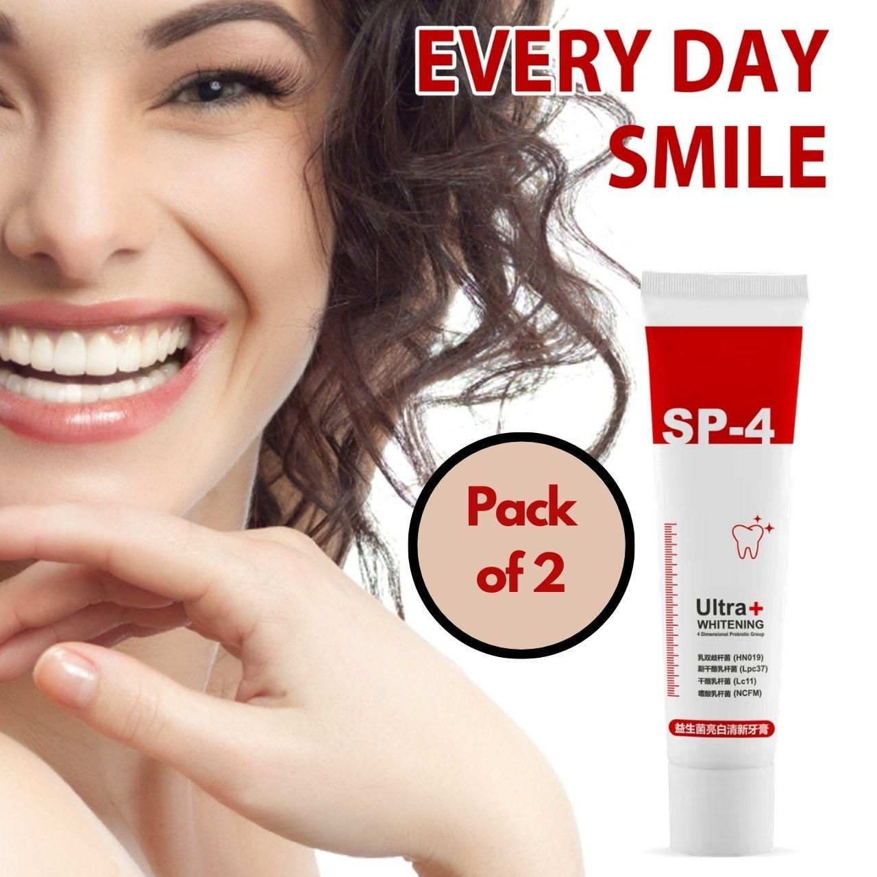 UltraBright SP-4 Teeth Whitening with Oral microbiota strength BUY 1 GET 1 FREE