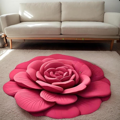 3D Floral Plush Floor Mat (Buy 1 Get 1 Free Offer)