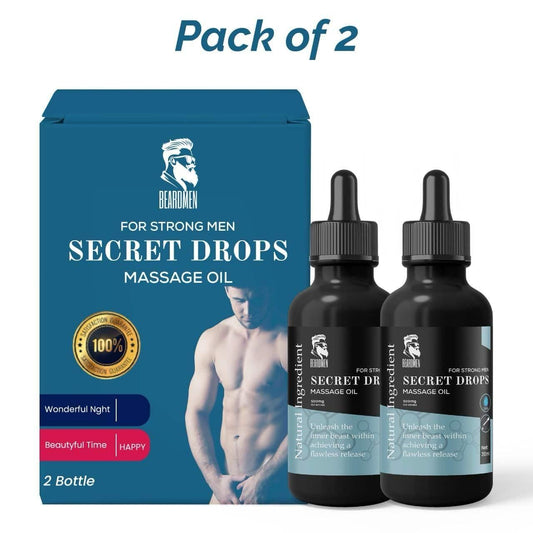 Buy 1 Get 1 Free | Secret Drops Massage Oil For Strong Men 💪