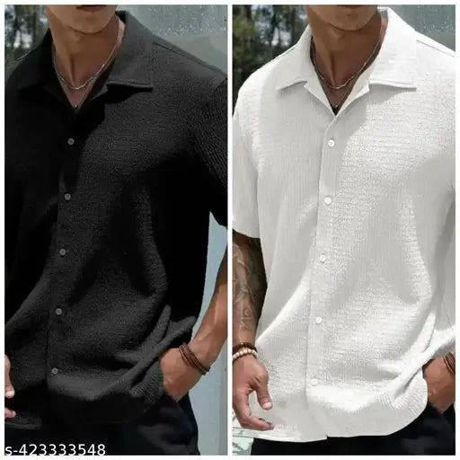 Men's Ice Silk Quick-Drying Shirt Combo of 2