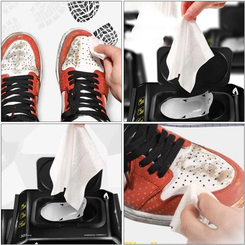 Natural Sneaker & Shoe Cleaner Wipes (1 Pack = 80 Pieces)