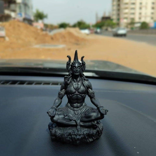 Adiyogi Meditaion Statue for Car Dashboard and Table Decor