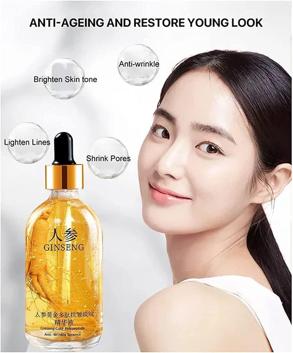 Ginseng Gold Polypeptide Anti-Ageing Serum | Skin Firming & Hydrating (Pack of Buy 1 Get 1)