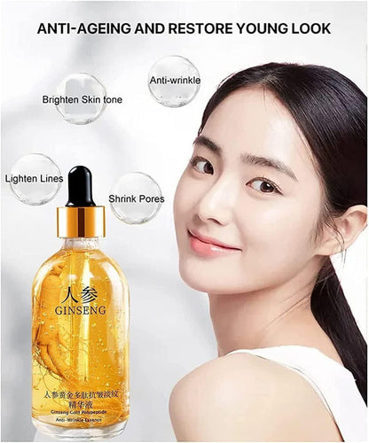 Ginseng Gold Polypeptide Anti-Ageing Serum | Skin Firming & Hydrating (Pack of Buy 1 Get 1)