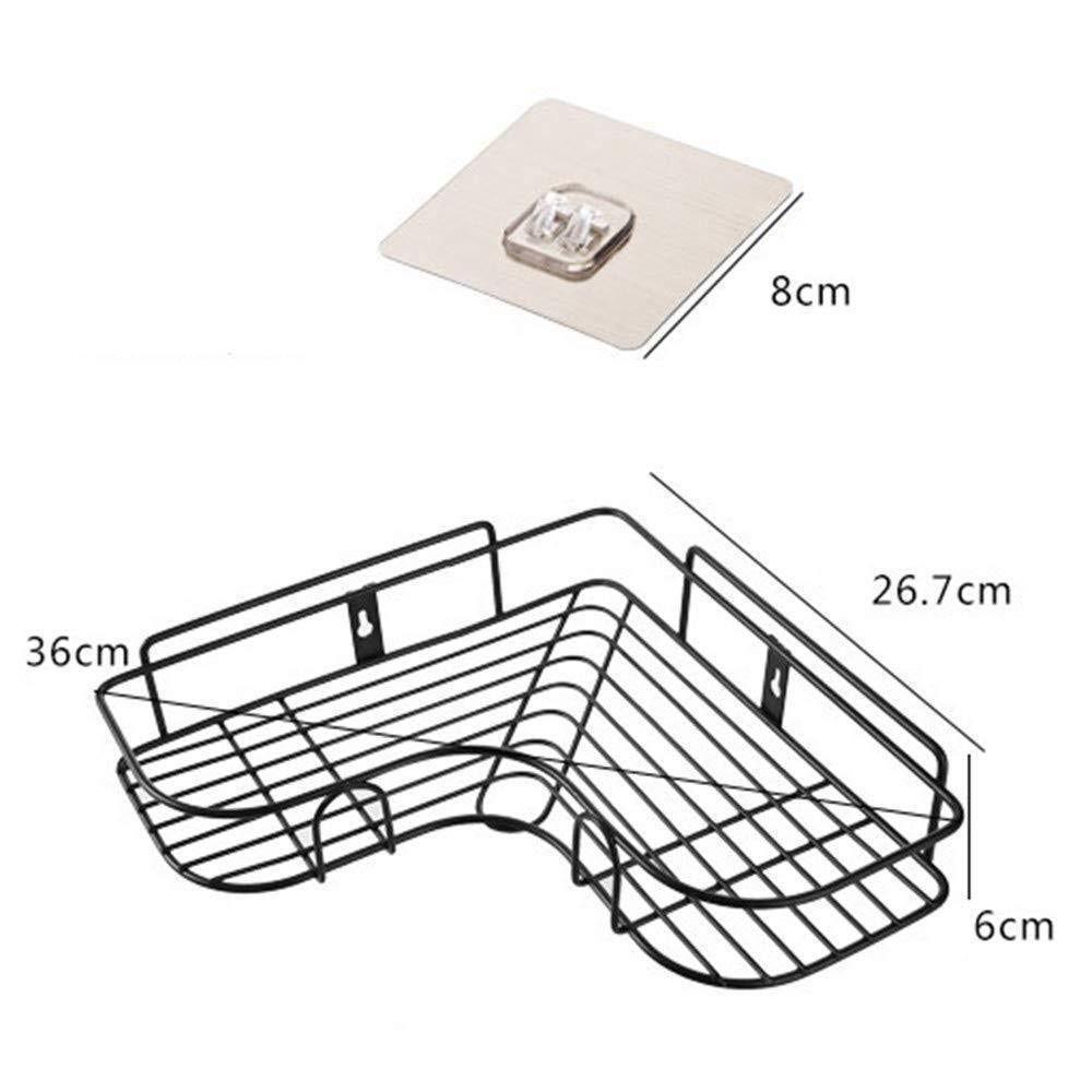 Kitchen Organiser Corner Shelf - Wall Mount Stainless Steel Storage Rack