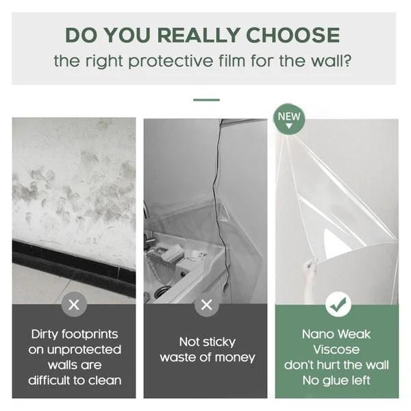 Self-Adhesive Transparent Electrostatic Wall Protection Film (Buy 1 Get 1 Free 😍 )