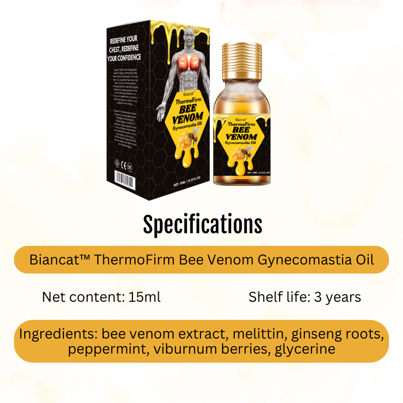 Bee Venom Gynecomastia Oil - Buy 1 Get 1 Free 🤩