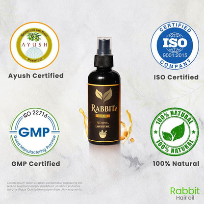 Natural Herbal Rabbit Hair Oil (Buy 1 Get 1 Free 😍)