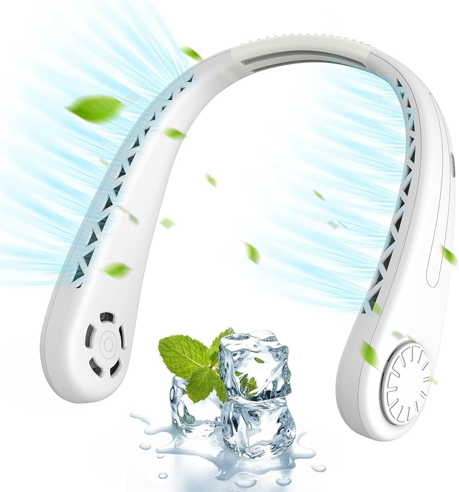 Portable Bladeless Hanging Rechargeable Neck Fan