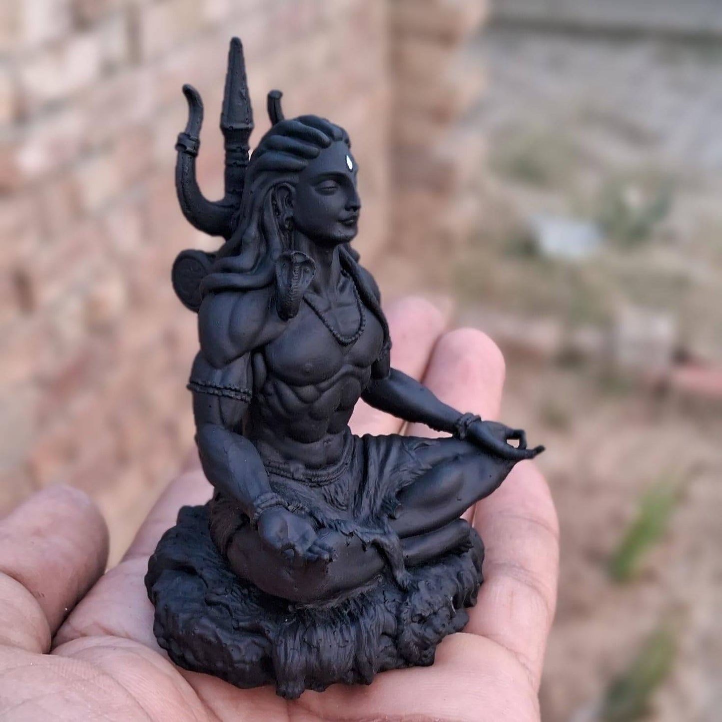 Adiyogi Meditaion Statue for Car Dashboard and Table Decor
