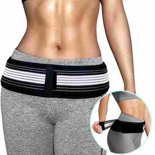 Sacroiliac SI Joint Hip Belt – Relief For Sciatica & Lower Back Pain | Anti-Slip