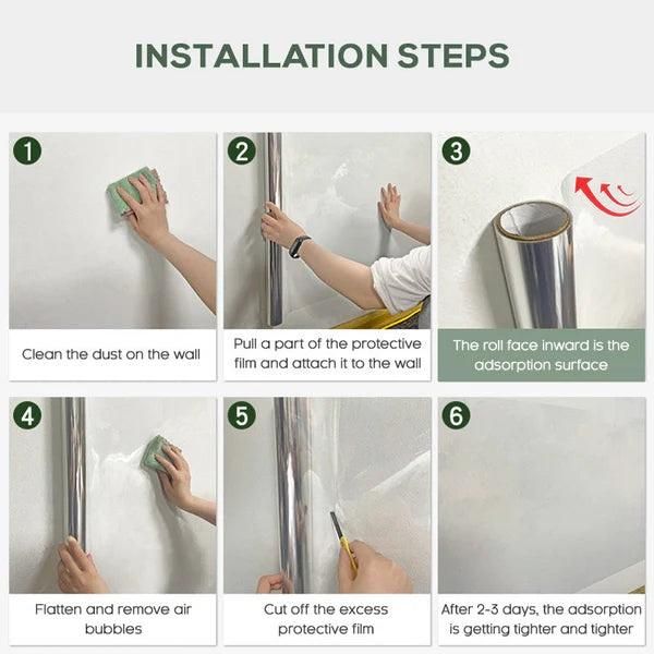 Self-Adhesive Transparent Electrostatic Wall Protection Film (Buy 1 Get 1 Free 😍 )