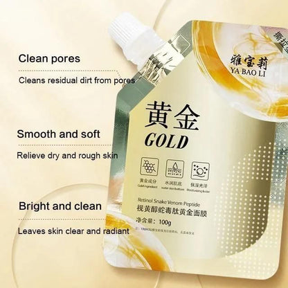 VenomGlow™ - Retinol Infusion Snake Venom Gold Mask 🐍✨