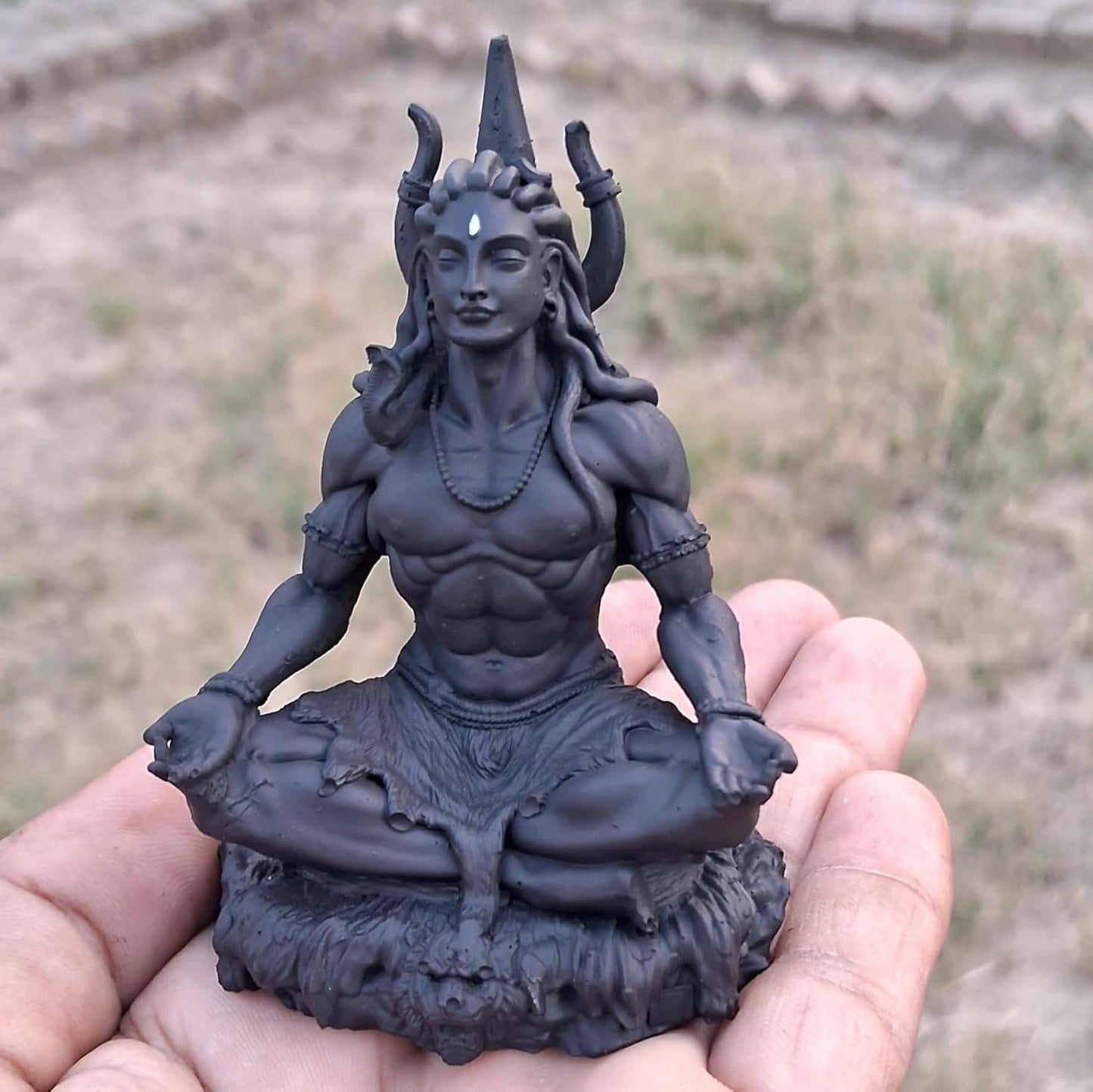 Adiyogi Meditaion Statue for Car Dashboard and Table Decor