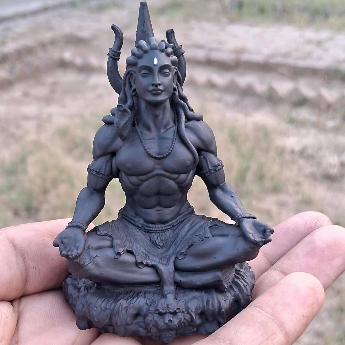 Adiyogi Meditaion Statue for Car Dashboard and Table Decor