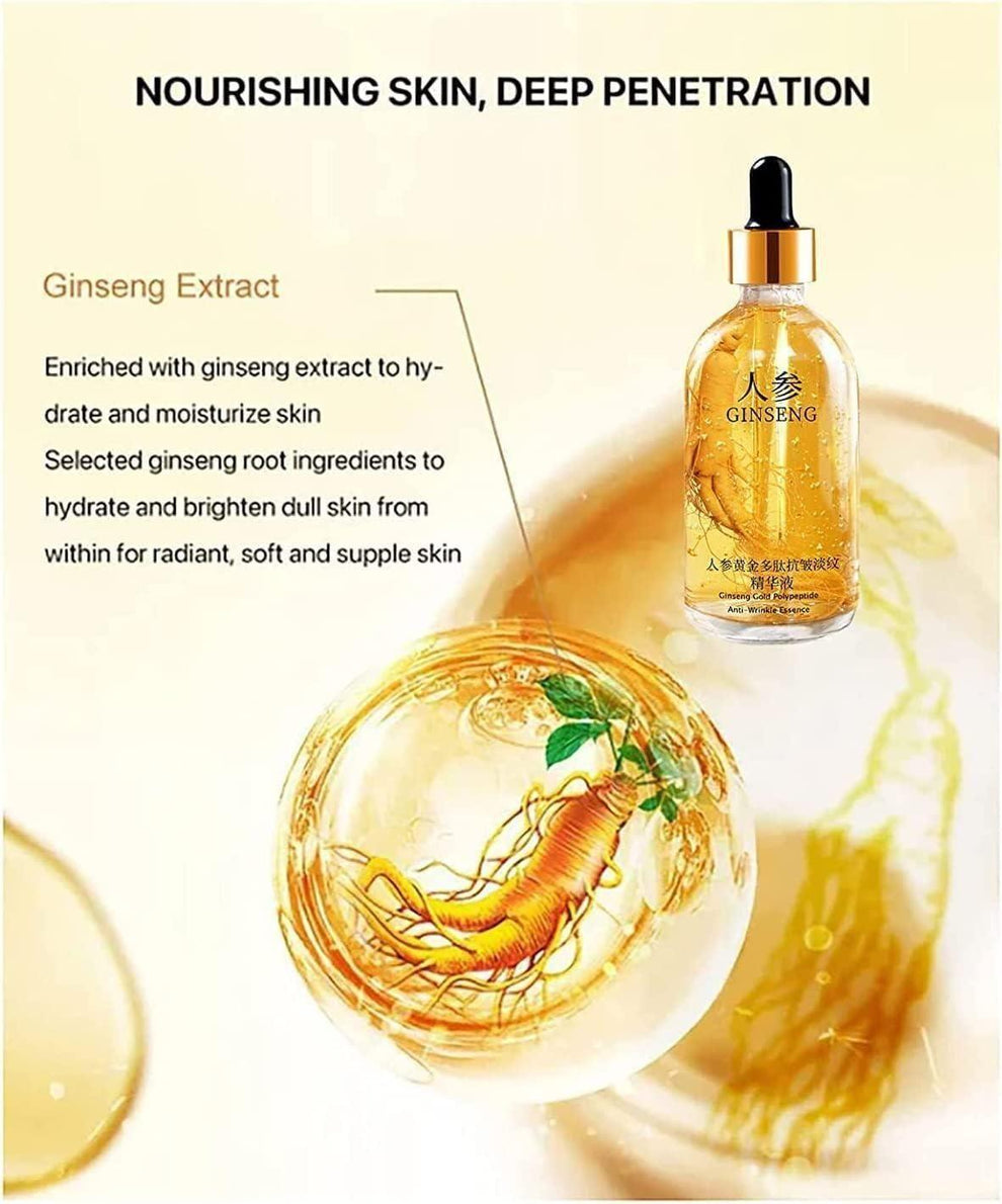 Ginseng Gold Polypeptide Anti-Ageing Serum | Skin Firming & Hydrating (Pack of Buy 1 Get 1)
