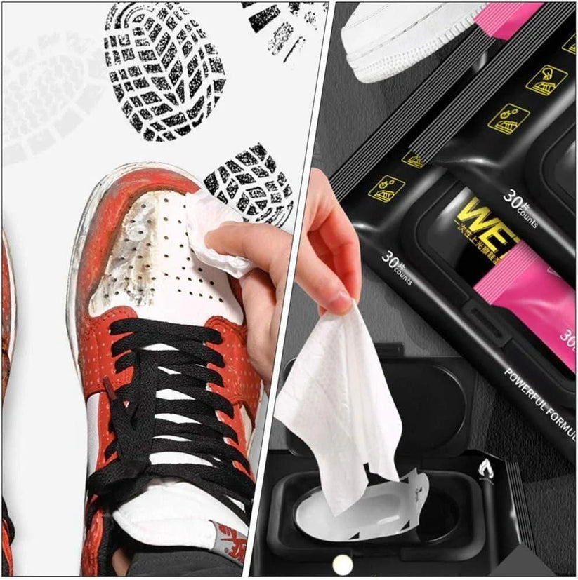 Natural Sneaker & Shoe Cleaner Wipes (1 Pack = 80 Pieces)