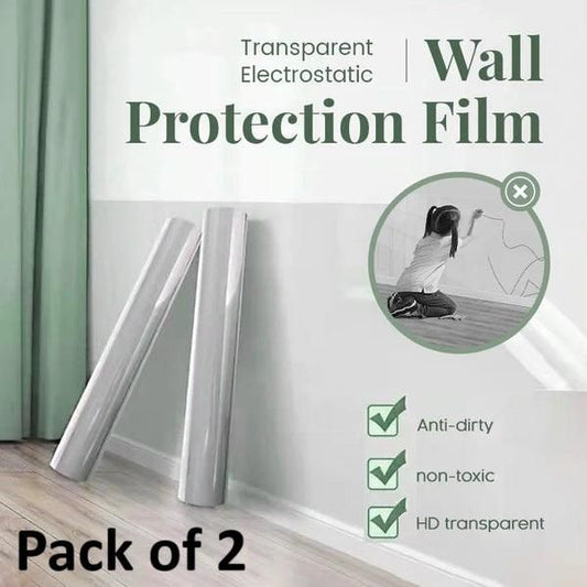 Self-Adhesive Transparent Electrostatic Wall Protection Film (Buy 1 Get 1 Free 😍 )