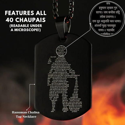 Hanuman Chalisha Pendant with Chain