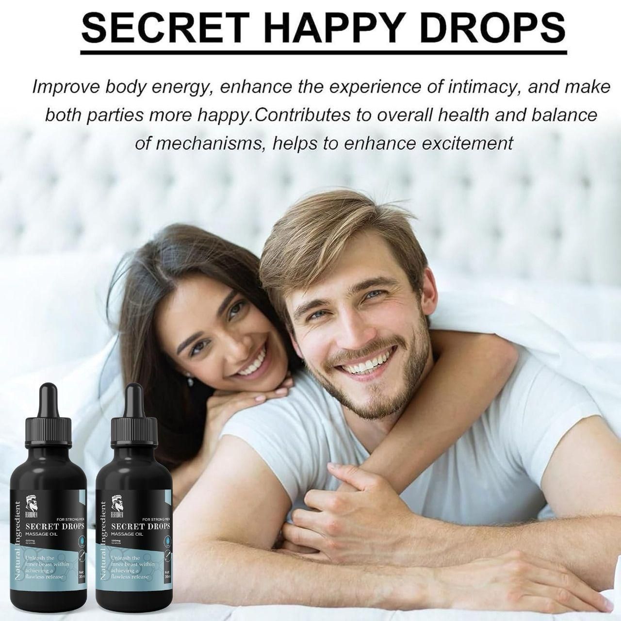Buy 1 Get 1 Free | Secret Drops Massage Oil For Strong Men 💪
