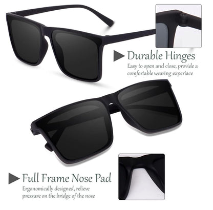 Everlly Phantom Men's Square Sunglasses