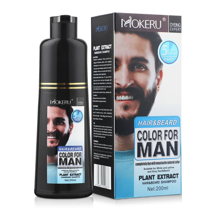 MOKERU Hair & Beard Color For Man ( BUY 1 GET 1 FREE )