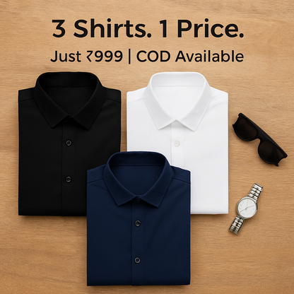 Shirt Solid Plain (buy 1 Get 2 Free 🔥🔥)