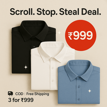 Shirt Solid Plain (buy 1 Get 2 Free 🔥🔥)