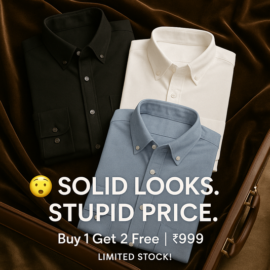 Shirt Solid Plain (buy 1 Get 2 Free 🔥🔥)