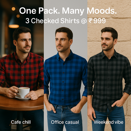 Shirt Checks (Buy 1 Get 2 Free 🔥🔥)