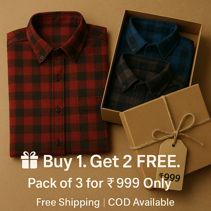 Shirt Checks (Buy 1 Get 2 Free 🔥🔥)
