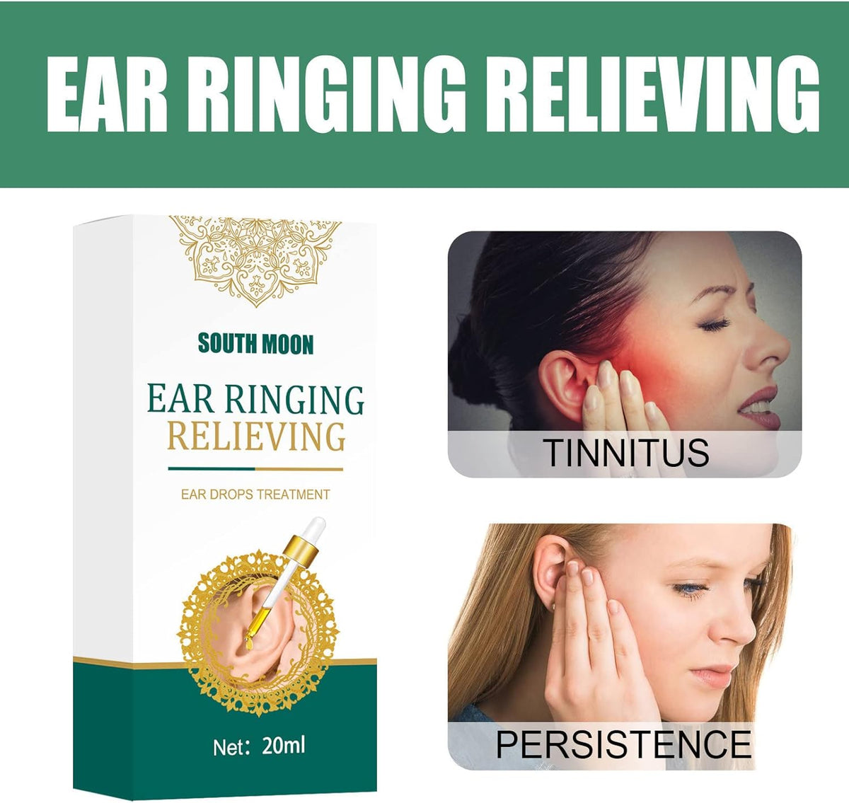 CalmHear™ - Ear Ringing Relieving Drops for Ear Hearing Care 🌿👂 (Buy 1 Get 1 Free🔥🔥)