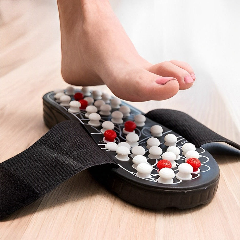Acupressure Foot Massager Slippers - Pain Relief, Stress Relief | Total Wellness Combo for Men & Women