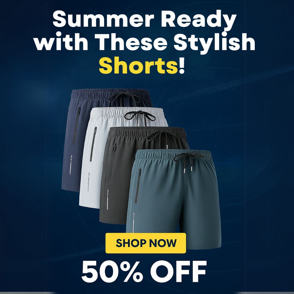 Men's Stretch Shorts (Pack of 4) | Soft & Breathable Summer Wear