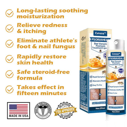 Premium PsoriaHeal Bee Venom Psoriasis Treatment Spray 📣 Recommended by Experts 👩‍⚕️