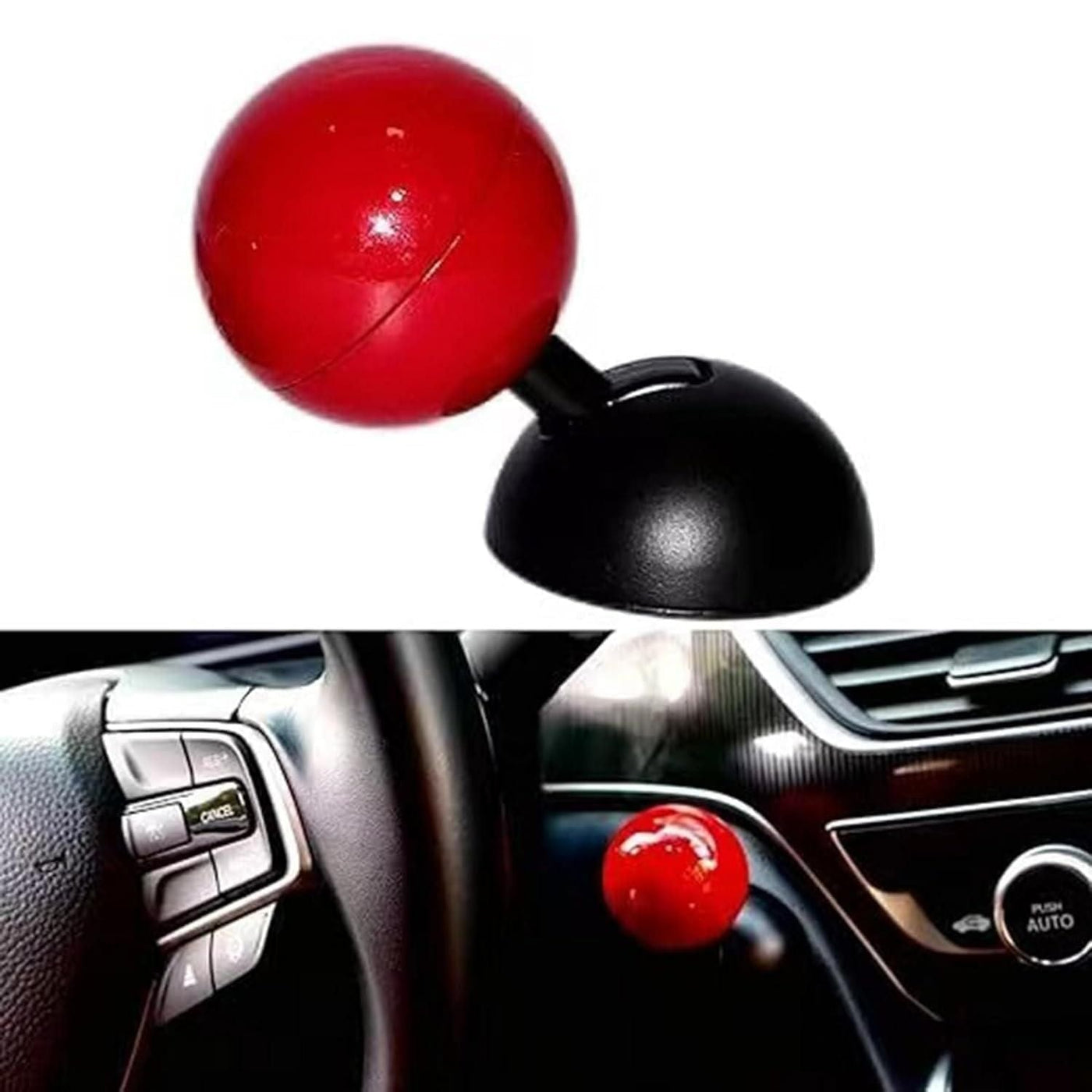 Metal Joystick Car Push Start Button Cover