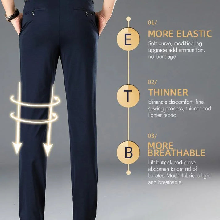 (Pack Of 3）Men's Classic High Elasticity Pants