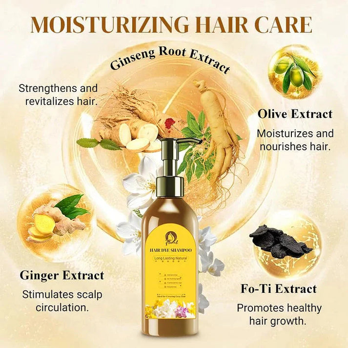 Original Japanese Long Lasting Natural Hair Dye Shampoo (Buy 1 Get 1 Free 😍)