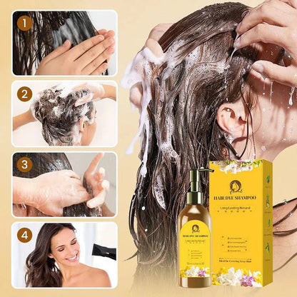Original Japanese Long Lasting Natural Hair Dye Shampoo (Buy 1 Get 1 Free 😍)