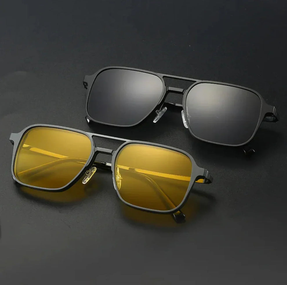 3-in-1 Magnetic Clip-On Sunglasses