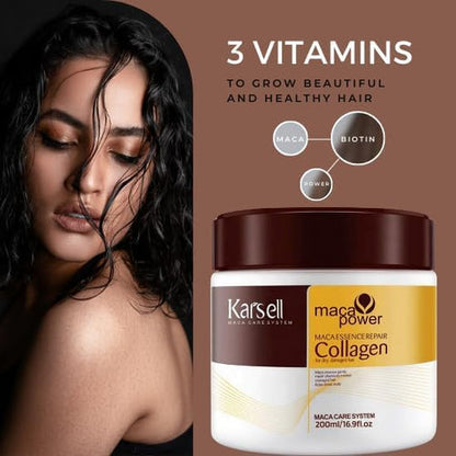 Original Karseell Collagen Hair Straightener Mask (Buy 1 Get 1 Free)