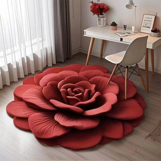 3D Floral Plush Floor Mat (Buy 1 Get 1 Free Offer)