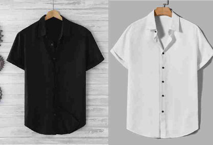 Men's Ice Silk Quick-Drying Shirt Combo of 2